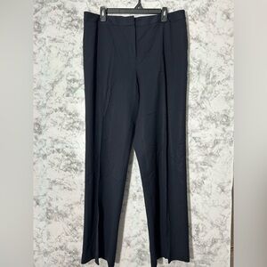 Lafayette 148 New York Black Straight-Leg Dress Pants